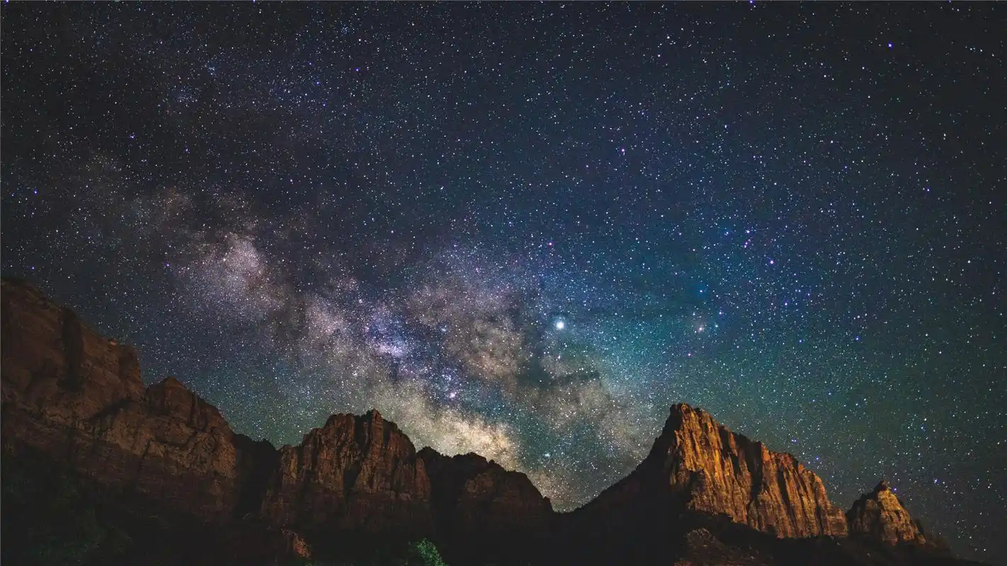璀璨星空唯美高清桌面壁纸