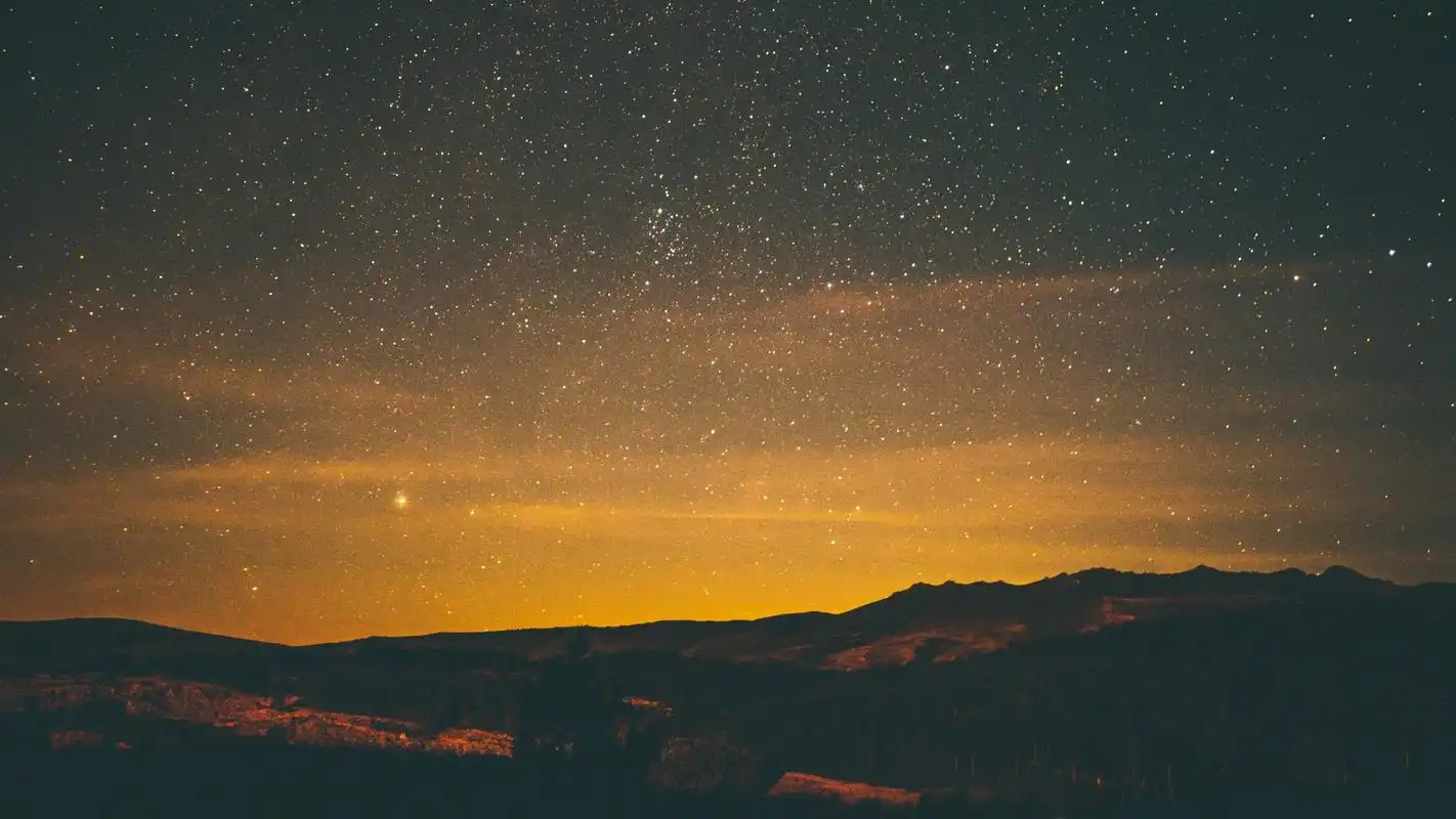 唯美星空夜景摄影高清宽屏桌面壁纸