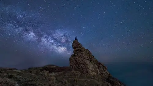 浩渺幽邃的星空银河摄影高清宽屏壁纸